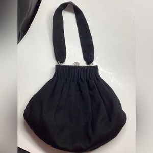 VINTAGE GUILD CREATIONS ORIGINAL EVENING BAG/POCKETBOOK/HANDBAG/PURSE BLACK